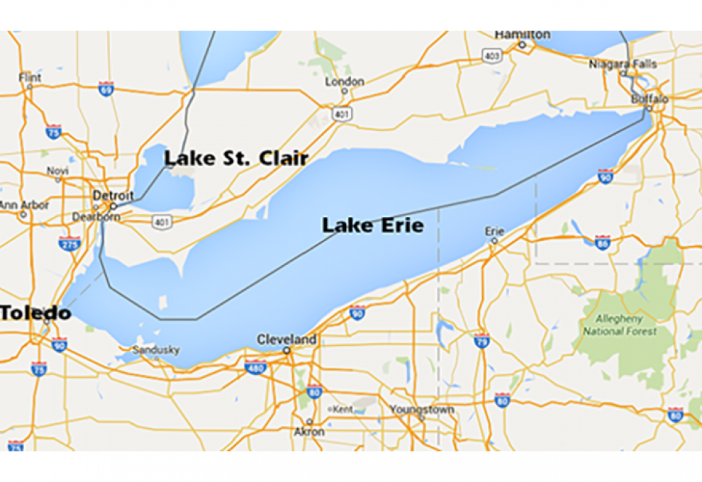 Lake Erie map